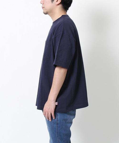 coen（コーエン）の「【WEB限定】USAコットンスーパービッグシルエットクルーネックTシャツ（Tシャツ/カットソー・メンズ・ホワイト/ネイビー・LARGE/MEDIUM）」の6枚目の写真