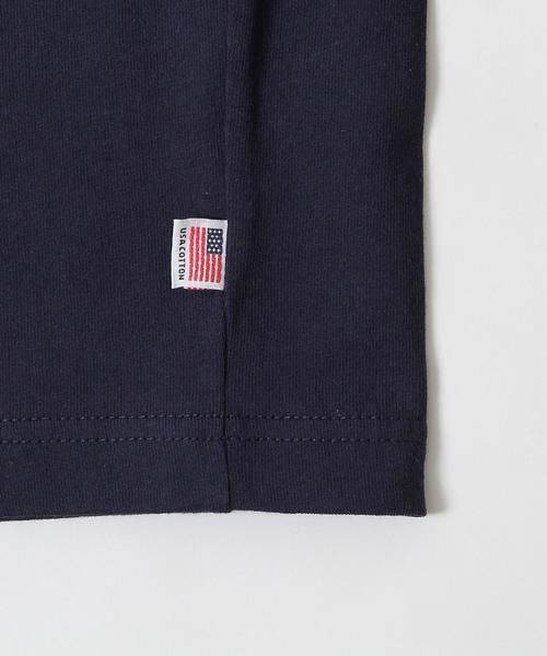 coen（コーエン）の「【WEB限定】USAコットンスーパービッグシルエットクルーネックTシャツ（Tシャツ/カットソー・メンズ・ホワイト/ネイビー・LARGE/MEDIUM）」の12枚目の写真