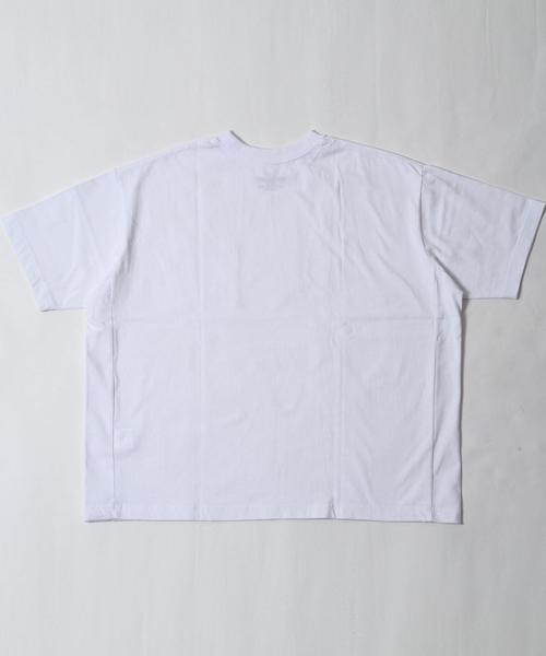 coen（コーエン）の「【WEB限定】USAコットンスーパービッグシルエットクルーネックTシャツ（Tシャツ/カットソー・メンズ・ホワイト/ネイビー・LARGE/MEDIUM）」の13枚目の写真