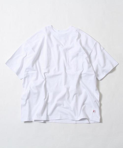 coen（コーエン）の「【WEB限定】USAコットンスーパービッグシルエットクルーネックTシャツ（Tシャツ/カットソー・メンズ・ホワイト/ネイビー・LARGE/MEDIUM）」の17枚目の写真