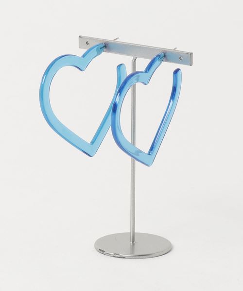 Lowrys Farm ローリーズファーム の クリアハートフープピアス ピアス 両耳用 Wear