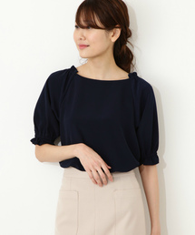 NATURAL BEAUTY BASIC | 【andGIRL 5月号掲載】シャーリングスリーブブラウス(シャツ/ブラウス)