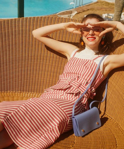 REDYAZEL（レディアゼル）の「ストライプ変形マーメイドスカート