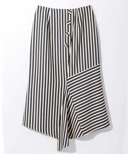 REDYAZEL（レディアゼル）の「ストライプ変形マーメイドスカート（スカート・レディース・レッド/ブルー/ブラック・MEDIUM/SMALL）」の2枚目の写真