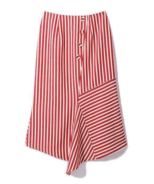 REDYAZEL（レディアゼル）の「ストライプ変形マーメイドスカート（スカート・レディース・レッド/ブルー/ブラック・MEDIUM/SMALL）」の4枚目の写真