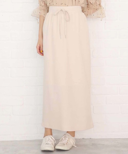 one after another NICE CLAUP（ワンアフターアナザーナイスクラップ）の「ワッフルミディスカート（スカート・レディース・アイボリー/グレー/ネイビー/ラベンダー/モカ/スミクロ・FREE）」の3枚目の写真