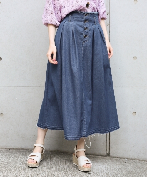 Heather ヘザー の カジュアルマキシフレアスカート スカート Wear