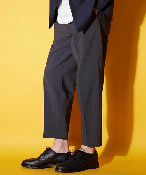 UNITED TOKYO（ユナイテッドトウキョウ）の「リネンライクアンクルテーパードスラックス/セットアップ（スラックス・メンズ・ベージュ/ブラック/グレー・1/2/3）」の3枚目の写真