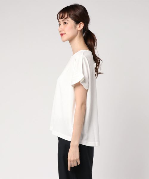 AMERICAN HOLIC（アメリカンホリック）の「・袖口タックボックスプルオーバー（Tシャツ/カットソー・レディース・ライトブラウン/ブラック/グレー/オフホワイト・FREE）」の17枚目の写真