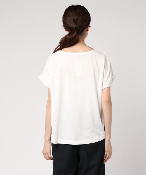 AMERICAN HOLIC（アメリカンホリック）の「・袖口タックボックスプルオーバー（Tシャツ/カットソー・レディース・ライトブラウン/ブラック/グレー/オフホワイト・FREE）」の16枚目の写真