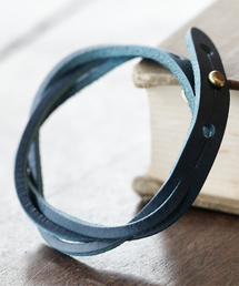 NANO universe | BARK TANNAGE(バークタンネイジ)/ イタリーレザーツイストブレス(ブレスレット)