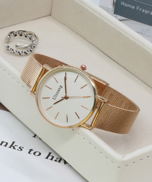 おしゃれスタ(オシャレスタ)の「【XROSS RAY】メッシュベルト ウオッチ(アナログ腕時計・レディース・S/T/U/V/W/X/Y/Z/K/R/Q/J/I/M/O/E/G/L/P/N/H/F/シルバー/ゴールド/ゴールド系その他/ブラック/ピンクゴールド/ピンク系その他/シルバー系その他4/A/B/ブラック系その他/シルバー系その他5/シルバー系その他/シルバー系その他3/ピンク系その他3/ピンク/ブラック系その他2/ピンク系その他2/シルバー系その他2/その他/ゴールド系その他2/その他1/シルバー系その他6/ピンク系その他4/その他4/その他3/その他5/その他6/ピンク系その他5/ブラック系その他4/C/ピンク系その他7/D/ブラック系その他3/ピンク系その他6/その他7/その他2/ホワイト/ホワイト系その他2/ホワイト系その他5/ホワイト系その他/ブラック系その他6/その他9/ホワイト系その他4/ホワイト系その他3/ブラック系その他7/ブラック系その他5/その他8/その他11/ゴールド系その他3/ゴールド系その他5/その他10/ゴールド系その他4/その他12/その他13・FREE)」の7枚目の写真