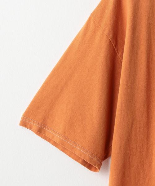 coen（コーエン）の「USAコットンビッグシルエットオーバーダイTシャツ（Tシャツ/カットソー・メンズ・ブラック/オレンジ系その他/ホワイト/ターコイズブルー・X-LARGE/LARGE/MEDIUM）」の7枚目の写真