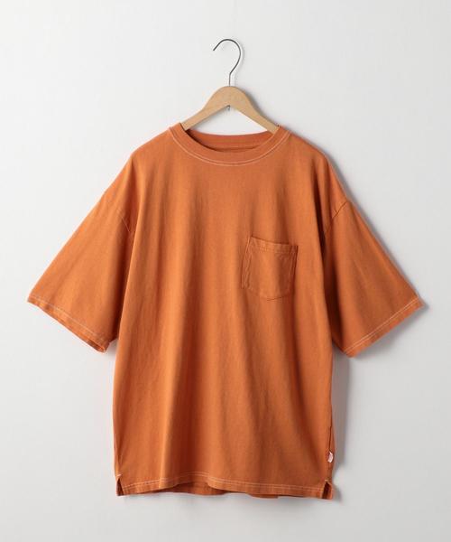 coen（コーエン）の「USAコットンビッグシルエットオーバーダイTシャツ（Tシャツ/カットソー・メンズ・ブラック/オレンジ系その他/ホワイト/ターコイズブルー・X-LARGE/LARGE/MEDIUM）」の10枚目の写真