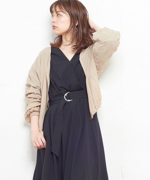 natural couture(ナチュラルクチュール)の「NEWカシュクールワンピース(ワンピース・レディース・ブラック/ベージュ/マスタード/レンガ/ドット/チェック/その他・FREE)」の13枚目の写真