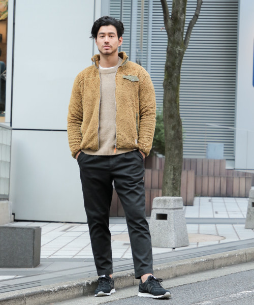 BAYFLOW(ベイフロー)の「メンボアスタンドジップパーカ(パーカー・メンズ・ネイビー/マスタード/オフホワイト・SMALL/LARGE/MEDIUM)」の4枚目の写真