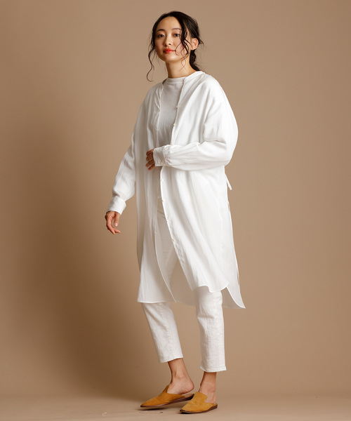 Munich(ミューニック)の「ルーズホワイトデニムスリムスラウチパンツ(デニムパンツ・レディース・オフホワイト・XXS/XS/S/M)」の7枚目の写真