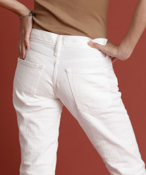 Munich(ミューニック)の「ルーズホワイトデニムスリムスラウチパンツ(デニムパンツ・レディース・オフホワイト・XXS/XS/S/M)」の10枚目の写真