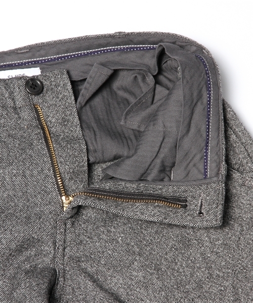 SHIPS(シップス)の「SC: ウール/シルク ストレッチ ツイード テーパード パンツ(スラックス・メンズ・グレー/ブラウン・29/31/32/30/33)」の9枚目の写真
