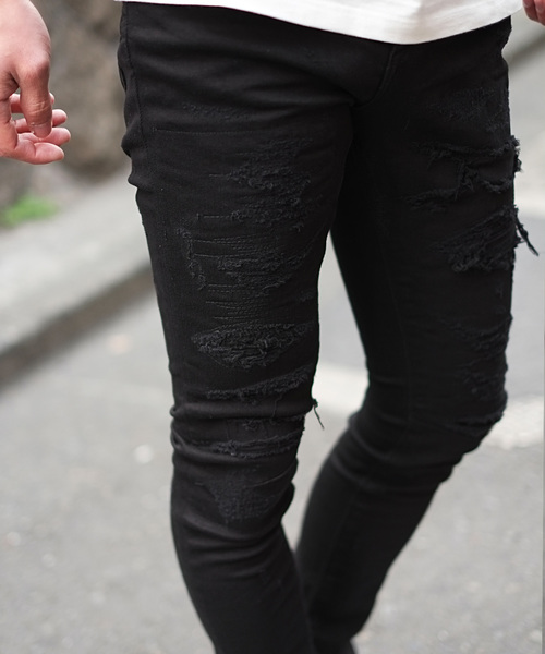 GOSTAR DE FUGA（ゴスタール ジフーガ）の「リメイクカラーストレッチスキニーパンツ（その他パンツ・メンズ・ブラック・L/M/S/XL）」の9枚目の写真