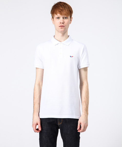 Maison Kitsune（メゾンキツネ）の「【Parisien】PARISIEN MAN POLO（ポロシャツ・メンズ・ホワイト/ブラック/グレー/イエロー/レッド/グリーン/ネイビー/ロイヤルブルー・XX-SMALL/SMALL/X-SMALL）」の2枚目の写真