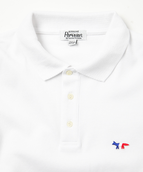 Maison Kitsune（メゾンキツネ）の「【Parisien】PARISIEN MAN POLO（ポロシャツ・メンズ・ホワイト/ブラック/グレー/イエロー/レッド/グリーン/ネイビー/ロイヤルブルー・XX-SMALL/SMALL/X-SMALL）」の12枚目の写真