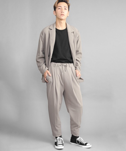 【セール】Bling Leads/梨地ジャージテーパードパンツ（その他パンツ）｜Bling Leads（ブリングリーズ）