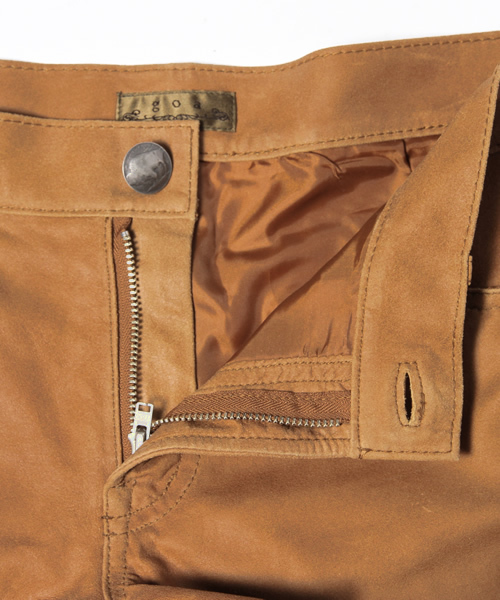 goa（ゴア）の「ゴートレザーフリンジショートパンツ（その他パンツ・レディース・キャメル・1/2）」の4枚目の写真