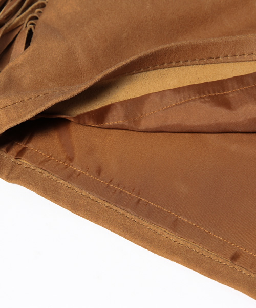 goa（ゴア）の「ゴートレザーフリンジショートパンツ（その他パンツ・レディース・キャメル・1/2）」の5枚目の写真