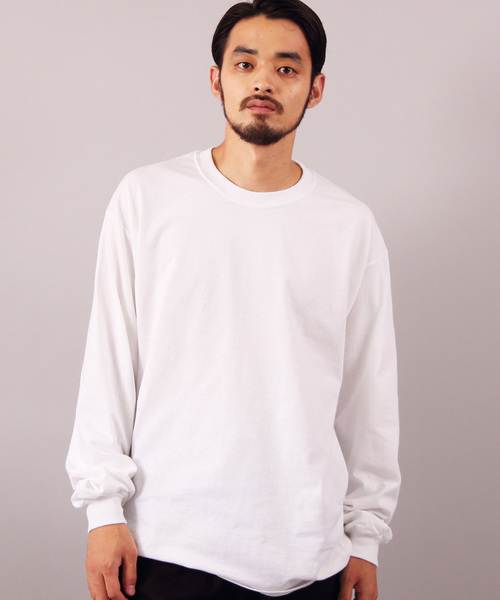 GILDAN(ギルダン)の「GILDAN ビッグシルエットロングTシャツ(Tシャツ/カットソー・メンズ・グリーン系その他/ブルー系その他/パープル/グレー系その他/ブラック系その他/ホワイト系その他/グリーン系その他3/ナチュラル/グレー系その他2/ライトピンク/ゴールド/オレンジ/レッド/ホワイト系その他2/グリーン系その他2/ライトブルー/マルーン/ロイヤルブルー/チャコールグレー/ブラック系その他2/ブルー系その他2・X-LARGE/LARGE/MEDIUM)」の2枚目の写真