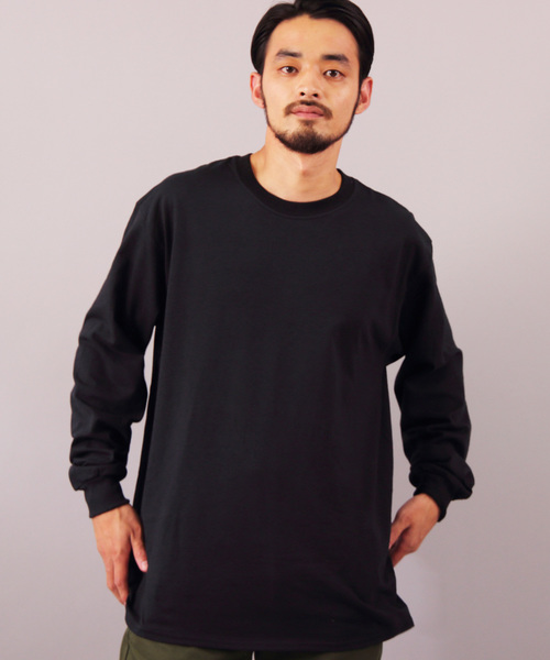 GILDAN(ギルダン)の「GILDAN ビッグシルエットロングTシャツ(Tシャツ/カットソー・メンズ・グリーン系その他/ブルー系その他/パープル/グレー系その他/ブラック系その他/ホワイト系その他/グリーン系その他3/ナチュラル/グレー系その他2/ライトピンク/ゴールド/オレンジ/レッド/ホワイト系その他2/グリーン系その他2/ライトブルー/マルーン/ロイヤルブルー/チャコールグレー/ブラック系その他2/ブルー系その他2・X-LARGE/LARGE/MEDIUM)」の4枚目の写真