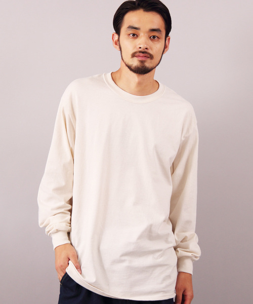 GILDAN(ギルダン)の「GILDAN ビッグシルエットロングTシャツ(Tシャツ/カットソー・メンズ・グリーン系その他/ブルー系その他/パープル/グレー系その他/ブラック系その他/ホワイト系その他/グリーン系その他3/ナチュラル/グレー系その他2/ライトピンク/ゴールド/オレンジ/レッド/ホワイト系その他2/グリーン系その他2/ライトブルー/マルーン/ロイヤルブルー/チャコールグレー/ブラック系その他2/ブルー系その他2・X-LARGE/LARGE/MEDIUM)」の8枚目の写真
