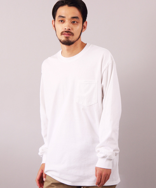 GILDAN(ギルダン)の「GILDAN ビッグシルエットロングTシャツ(Tシャツ/カットソー・メンズ・グリーン系その他/ブルー系その他/パープル/グレー系その他/ブラック系その他/ホワイト系その他/グリーン系その他3/ナチュラル/グレー系その他2/ライトピンク/ゴールド/オレンジ/レッド/ホワイト系その他2/グリーン系その他2/ライトブルー/マルーン/ロイヤルブルー/チャコールグレー/ブラック系その他2/ブルー系その他2・X-LARGE/LARGE/MEDIUM)」の3枚目の写真