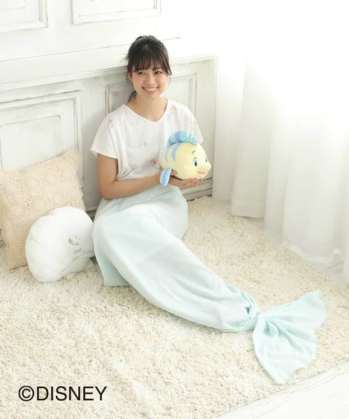 Cocoonist コクーニスト の ディズニー リトル マーメイド ブランケットインクッション クッション クッションカバー Wear