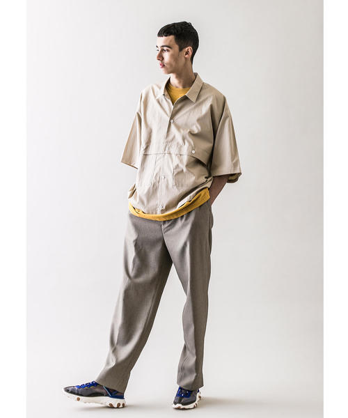 MONKEY TIME（モンキータイム）の「＜monkey time＞ SHARK SKIN WIDE 1P PANTS/ワイドパンツ（その他パンツ・メンズ・ベージュ・S/L/M）」の6枚目の写真