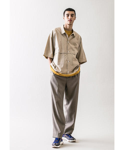 MONKEY TIME（モンキータイム）の「＜monkey time＞ SHARK SKIN WIDE 1P PANTS/ワイドパンツ（その他パンツ・メンズ・ベージュ・S/L/M）」の5枚目の写真