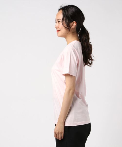 VIBGYOR Women（ヴィブジョー　ウィメン）の「【sixmouse】無地カラーTシャツ（Tシャツ/カットソー・レディース・ホワイト/ブラック/パープル/ネイビー/ターコイズブルー/イエロー/サンドベージュ/杢グレー/グリーン系その他/ブルー系その他/ライトピンク/サーモンピンク/チャコール・SMALL/MEDIUM/LARGE/X-SMALL/X-LARGE/XX-LARGE）」の14枚目の写真