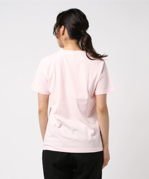 VIBGYOR Women（ヴィブジョー　ウィメン）の「【sixmouse】無地カラーTシャツ（Tシャツ/カットソー・レディース・ホワイト/ブラック/パープル/ネイビー/ターコイズブルー/イエロー/サンドベージュ/杢グレー/グリーン系その他/ブルー系その他/ライトピンク/サーモンピンク/チャコール・SMALL/MEDIUM/LARGE/X-SMALL/X-LARGE/XX-LARGE）」の15枚目の写真