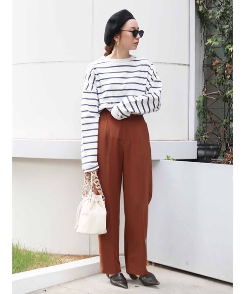 Ungrid（アングリッド）の「カラーテーパードパンツ（その他パンツ・レディース・ブラウン/レッド・SMALL/MEDIUM）」の13枚目の写真