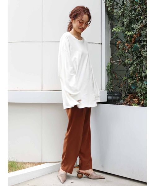 Ungrid（アングリッド）の「カラーテーパードパンツ（その他パンツ・レディース・ブラウン/レッド・SMALL/MEDIUM）」の5枚目の写真