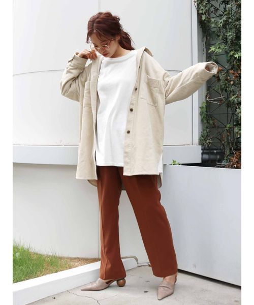 Ungrid（アングリッド）の「カラーテーパードパンツ（その他パンツ・レディース・ブラウン/レッド・SMALL/MEDIUM）」の6枚目の写真