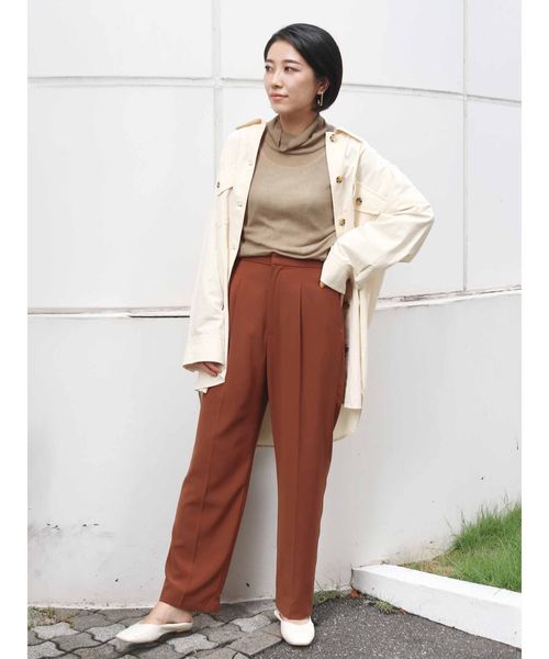 Ungrid（アングリッド）の「カラーテーパードパンツ（その他パンツ・レディース・ブラウン/レッド・SMALL/MEDIUM）」の7枚目の写真