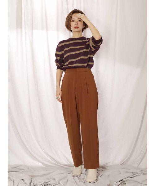 Ungrid（アングリッド）の「カラーテーパードパンツ（その他パンツ・レディース・ブラウン/レッド・SMALL/MEDIUM）」の11枚目の写真