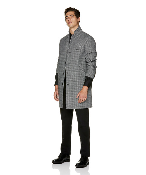 BENETTON (UNITED COLORS OF BENETTON)(ベネトンユナイテッドカラーズオブベネトン)の「グレンプレイドチェックチェスターコート(チェスターコート)」|グレー