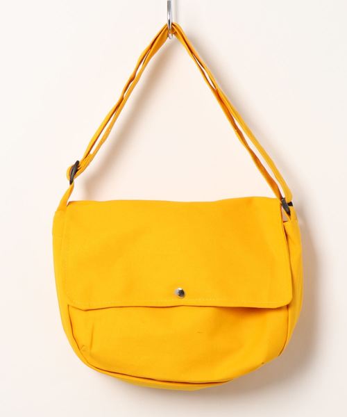 STYLEBLOCK（スタイルブロック）の「キャンバスショルダーバッグ（ショルダーバッグ・レディース・ホワイト/ブラック/イエロー・FREE）」の6枚目の写真