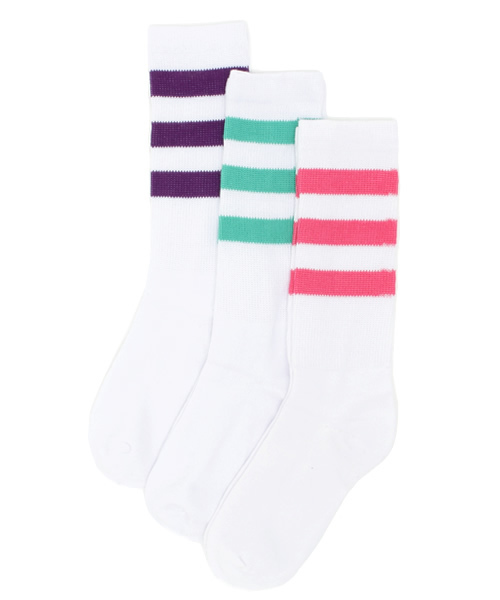 WEGO（ウィゴー）の「WEGO/3Pセットラインソックス（ソックス/靴下・レディース・その他1/その他2/その他3/その他4・FREE）」の3枚目の写真