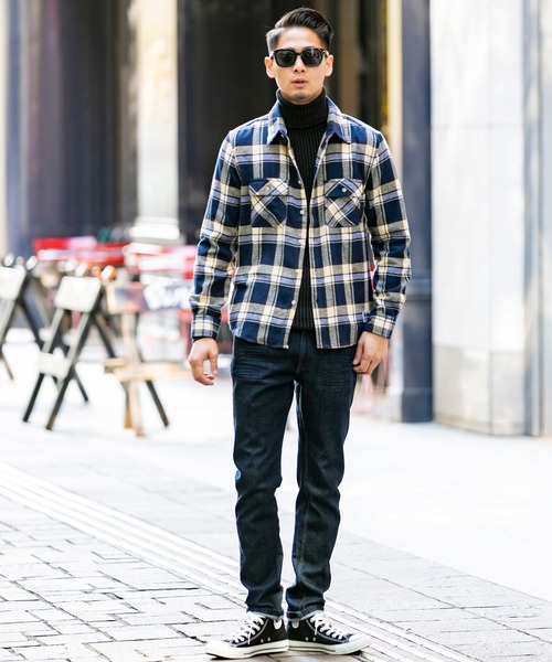ADMIX/ATELIER SAB MEN（アドミックスアトリエサブメン）の「【no sweat×ADMIX/ATELIER SAB MEN コラボ】 ビエラ 起毛 長袖 チェック シャツ（シャツ/ブラウス・メンズ・ベージュ/レッド/ホワイト系その他/ホワイト系その他2/ブラック系その他/ブラック系その他2/ブルー系その他/ブラック系その他3/ブルー系その他2/ブルー系その他3・48/50/52）」の18枚目の写真