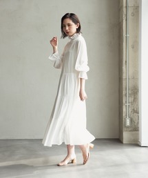 Aunt Marie's | AUNT MARIE'S ハイネックフリルロングワンピース(ワンピース)