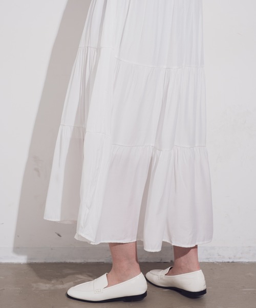 Aunt Marie's（アントマリーズ）の「AUNT MARIE'S ハイネックフリルロングワンピース（ワンピース・レディース・ブラック/グリーン/ホワイト/ベージュ・FREE）」の12枚目の写真