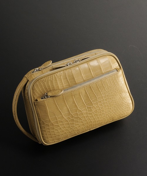 クロコダイルレザーメンズクラッチバッグ クラッチバッグ Sankyo バッグ Sankyo クラッチバッグ Shokai サンキョウショウカイ